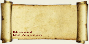 Latinka Bzenić vizit kartica